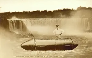 Leach: Bobby Leach, and his barrel