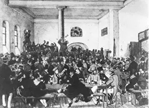 Hofbrauhaus: Bock cellar in Munich, around 1850