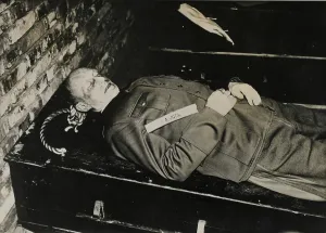 The National Army Museum: The body of General Alfred Jodl after his execution