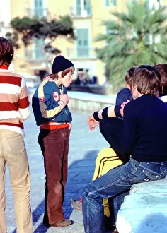 Body language -- a group of Italian boys