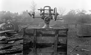 Pounding: Body pounding machine at Battersby's hatworks