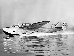 Newfoundland: Boeing 314 Clipper Yankee Clipper taking off, 1939