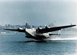 314a: Boeing 314A taking off - Pan Am