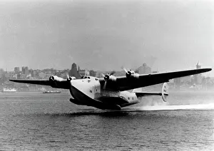 314a: Boeing 314A taking off - Pan Am