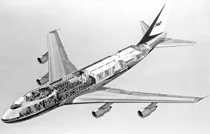 Combi: Boeing 747-100 Combi cutaway
