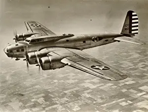 Boeing B-17C Flying Fortress in flight