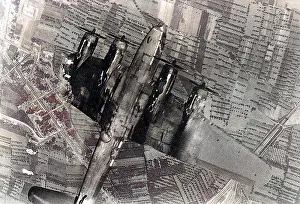 B17f: Boeing B-17F falls victim to enemy flak