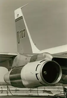 Quieter: Boeing Q707 fitted with quieter engine air intakes