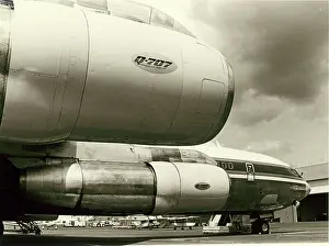 Quieter: Boeing Q707 fitted with quieter engine air intakes