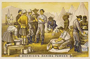 Excellent: BOER WAR CAMP SCENE