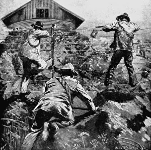 Powder: Boers attacking a British blockhouse (microfort)