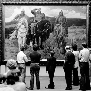 Alyosha: Bogatyrs by Viktor Vasnetsov at Tretyakov Gallery, 1975
