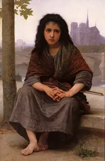 Thoughtful: The Bohemian, by Bouguereau