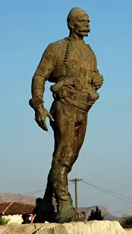 Xixth: Boletini, Isa (1864-1916). Statue. Shkodra. Republic of Alb