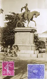 Plinth: Bolivar statue, Cartagena, Colombia, Central America