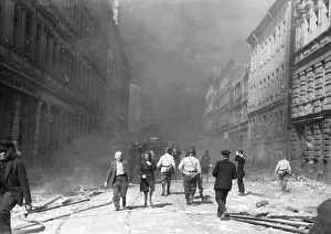 Szczecin: Bomb attack in Stettin during WWII