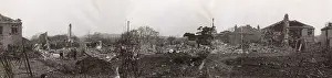 London Fire Brigade: Bomb damage in Brampton Road, Bexleyheath, WW2