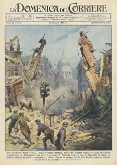 BOMB DAMAGE IN LONDON
