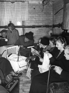 Air Raid: Bomb shelter in Berlin, 1940