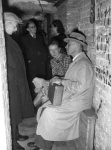 Basement: Bomb shelter in Berlin, 1940