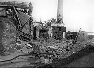 Arras: Bomb targets after a German Zeppelin attack, 1914