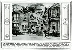Hartlepool: Bombed houses in Hartlepool, WW1