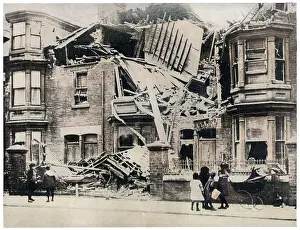 Hartlepool: Bombed houses in Hartlepool, WW1
