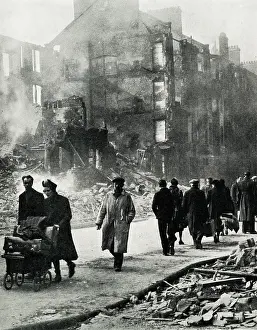 Clydeside: Bombed out residents of Clydeside, WW2