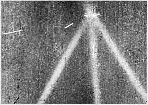 Aicraft: BOMBER IN SEARCHLIGHT