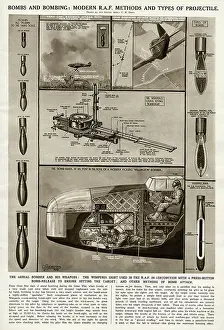 Projectiles: Bombs and bombing, methods and types of projectiles