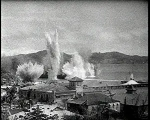 Obscuring: Bombs Exploding in the Sea, Obscuring a Cargo Ship
