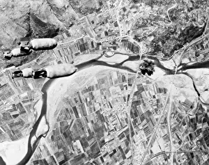 Assaults: Bombs hurtle toward a Nazi highway bridge. ?