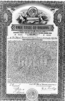 Dollars: Bond of the Free State of Bavaria, 1925