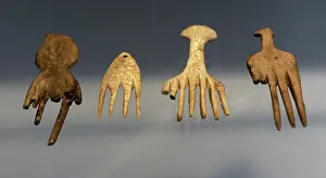 Comb: Bone combs from Jutland. 5000-4500 BC