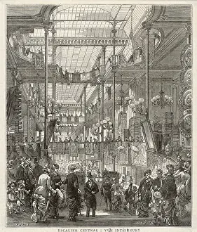 Marche: Bonmarche - Paris Department Store - Escalator