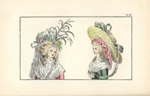 Eloffe: Bonnet a l'Iphigenie and chapeau a la Colette