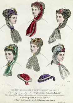 Aigrette: Bonnets and Hats 1868