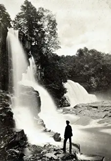 Davidson: Bonnington Falls on the River Clyde, Scotland