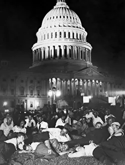 Demanding: The Bonus Army from WW1 camped out on the lawn