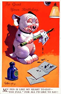 Gresham Marketing Gmbh: Bonzo - Postcard by George Studdy