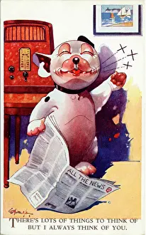 Gresham Marketing Gmbh: Bonzo - Postcard by George Studdy