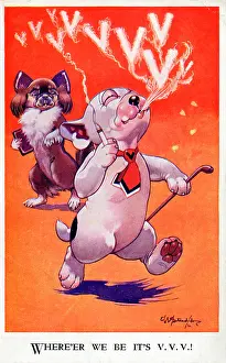 Gresham Marketing Gmbh: Bonzo - Postcard by George Studdy