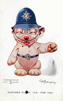 Gresham Marketing Gmbh: Bonzo - Postcard by George Studdy