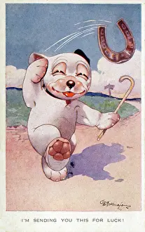 Gresham Marketing Gmbh: Bonzo - Postcard by George Studdy