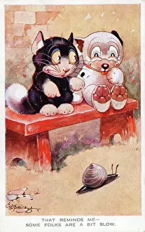 Gresham Marketing Gmbh: Bonzo - Postcard by George Studdy