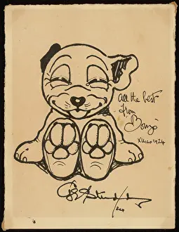Studdy: Bonzo with Studdy signature