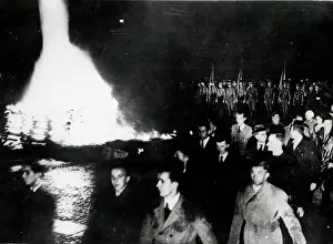 Opernplatz: Book burning in the Opernplatz, Berlin, Germany