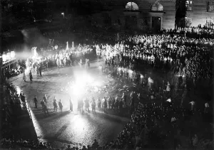 Initiated: Book burning in Opernplatz, Berlin, Germany