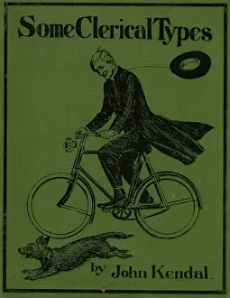 Cyclist: Book cover, Some Clerical Types by John Kendal