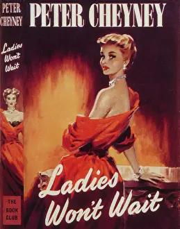 Pin-Up: Book cover by David Wright Ladies Won't Wait by Peter Cheney